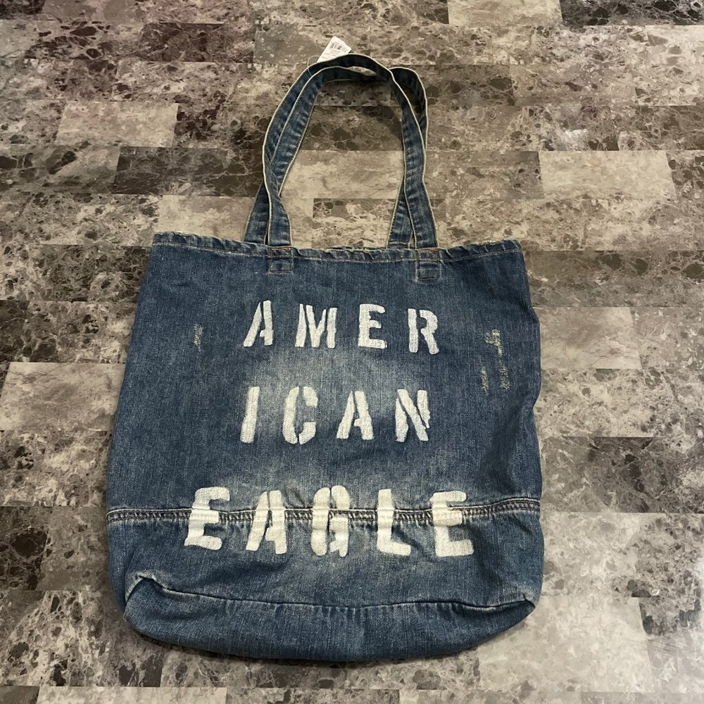 American Eagle Denim Tote Bag
